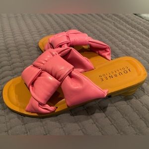 NEW Journee Collection pink boutique sandals